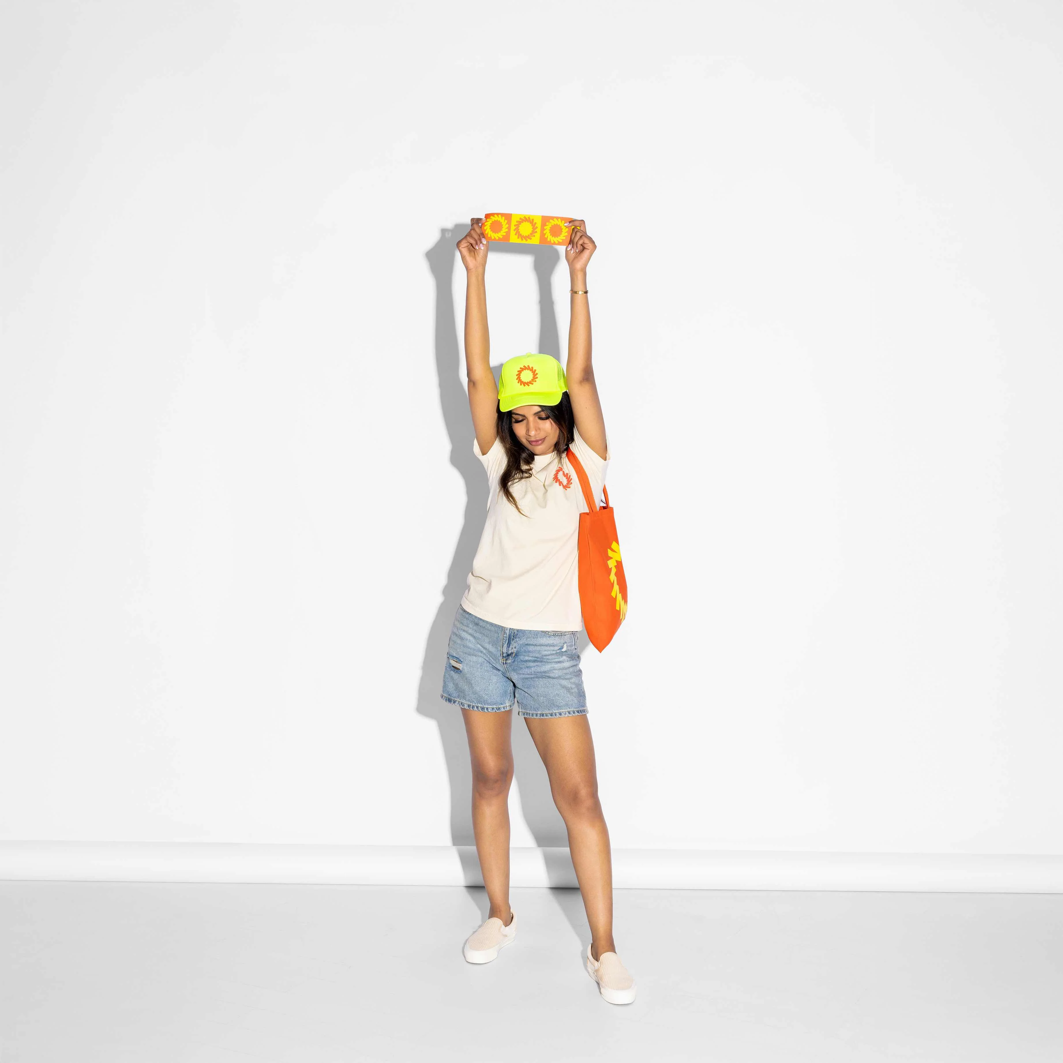 Yellow Sunbeam Trucker Hat - Image 4